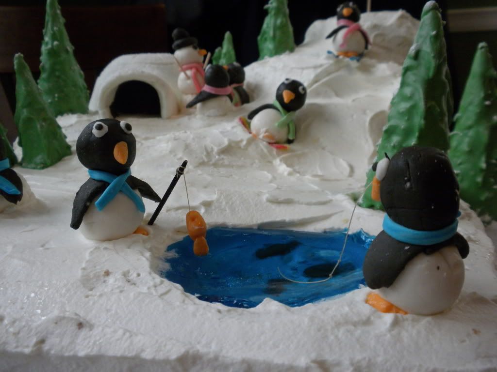 penguins fondant