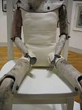 Jackie Needham,Waiting for Alice,Ferens Gallery Hull,white rabbit,Alice in Wonderland,spoon and fork hands