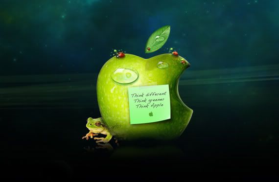 wallpaper green apple. Apple green by mr-mucho