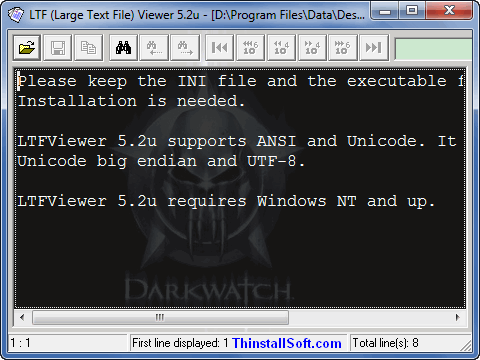 Large Text File Viewer Portable by ThinstallSoft, on Photobucket