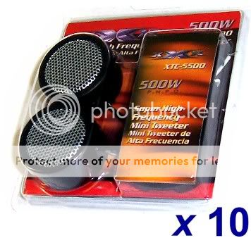 10 PACK OF SUPER HIGH FREQUENCY MINI CAR AUDIO TWEETERS XTC 5500 