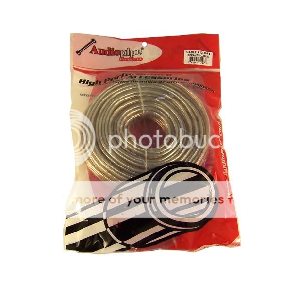 AUDIOPIPE SPEAKER WIRE 50 12 Ga GAUGE ROLL CAR/HOME AUDIO  